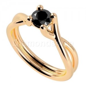 טבעת "ארמנדה" עם יהלום שחור