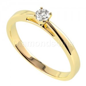טבעת  אירוסין אנריקה בזהב צהוב