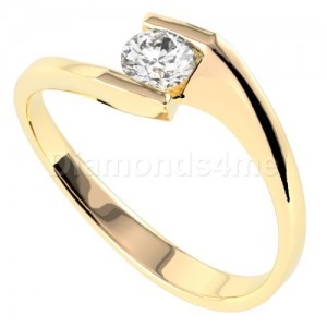 טבעת  אירוסין אמיליאן בזהב צהוב