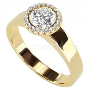 טבעת אירוסין אנג'ליקה בזהב צהוב