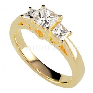 טבעת אירוסין "מליניה" בזהב צהוב