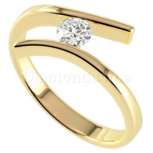 טבעת  אירוסין בלנקה זהב צהוב